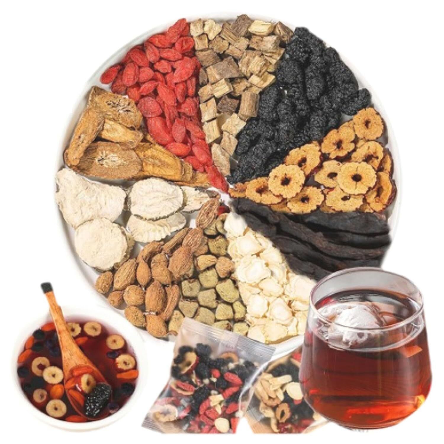 Kidney Tea Formula Ginseng Six Treasure Tea, Kidney Tea Chinese Herbal Tea 2024。