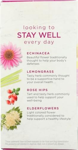 Bigelow Benefits Herbal Tea Lemon & Echinacea – 18 Per Box – (3) Boxes Total