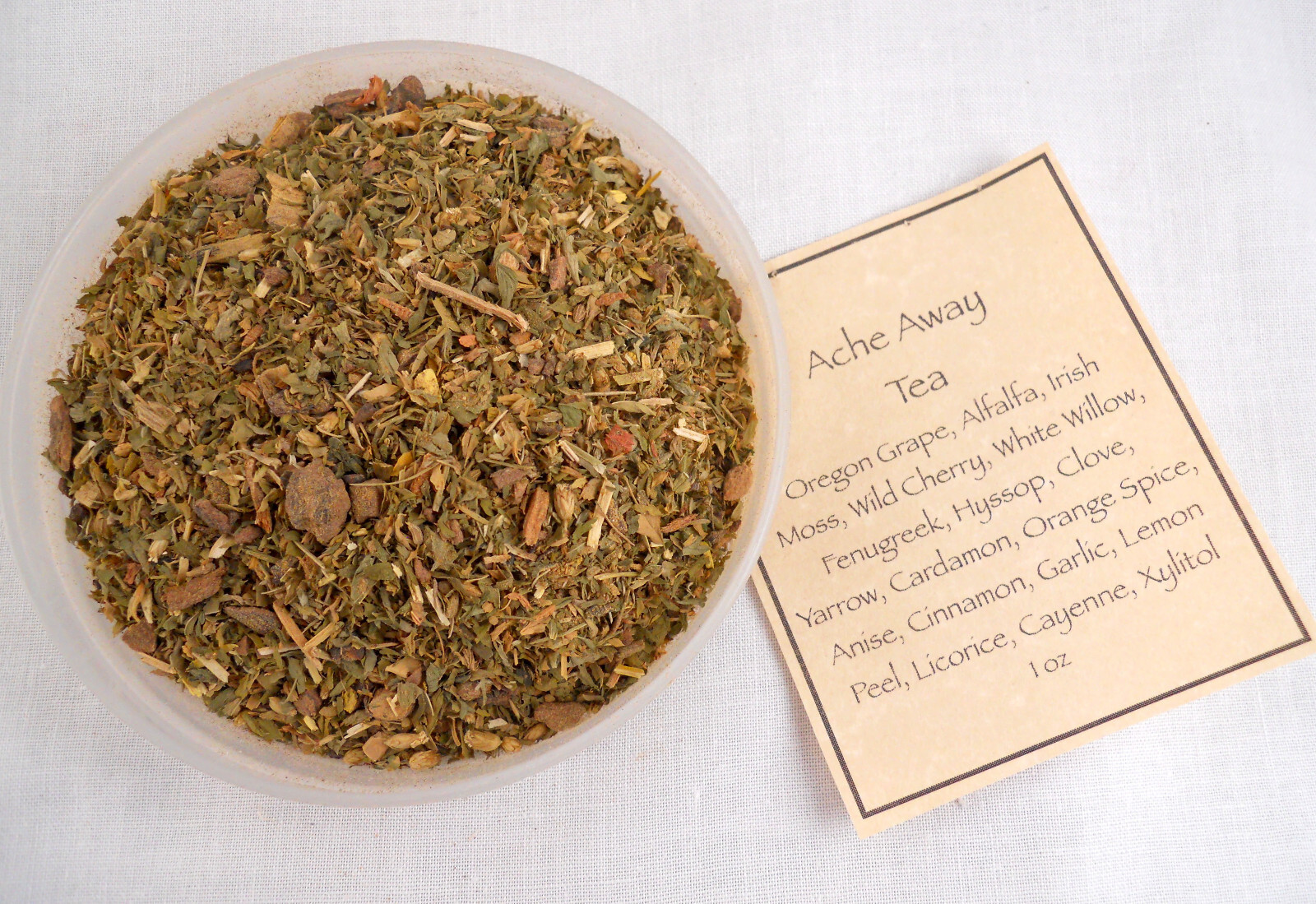 Ache Away Tea 1 oz. Loose Tea pain relief BUY ONE GET ONE FREE