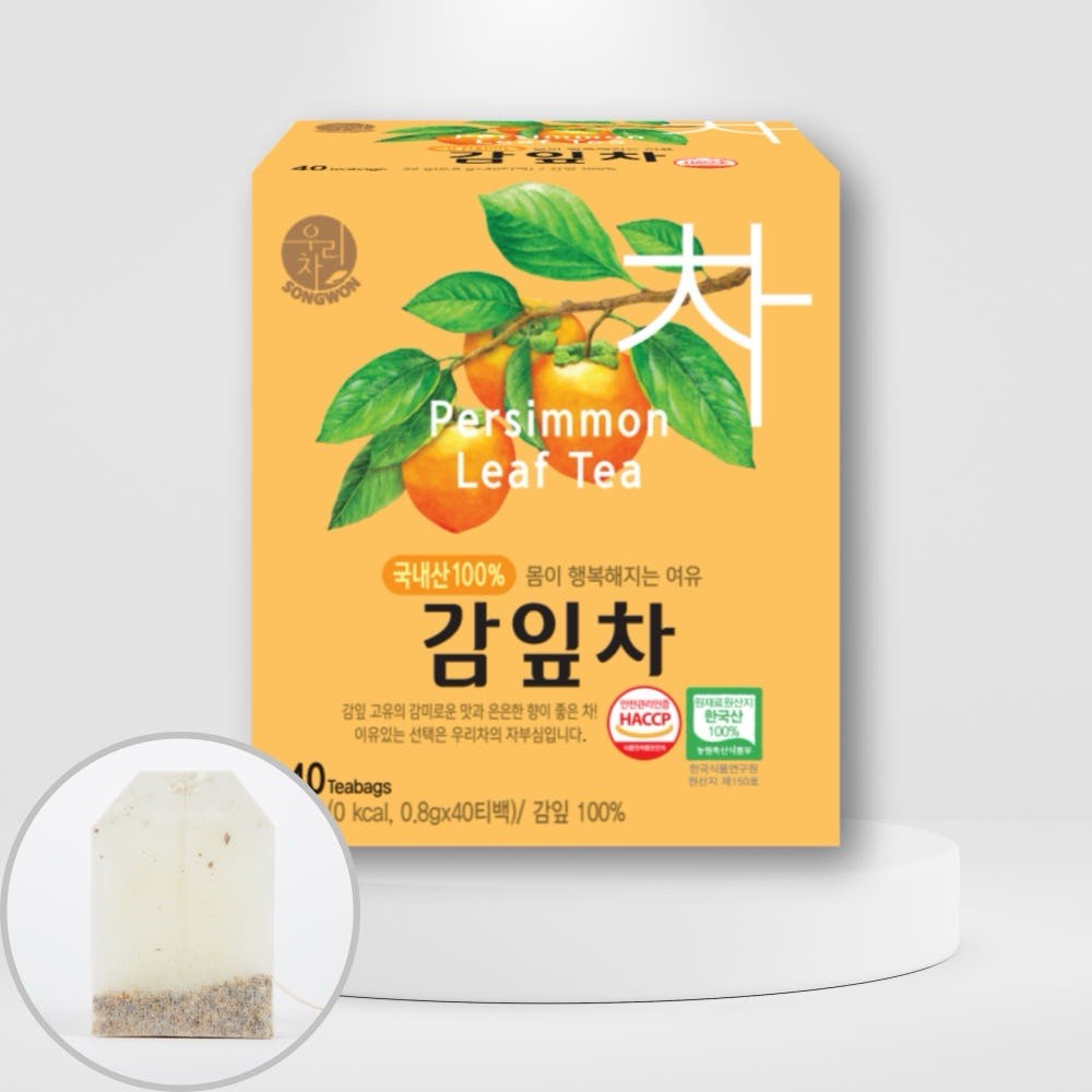 Persimmon Leaf Tea 100% Korea Tea 40pcs 감잎차