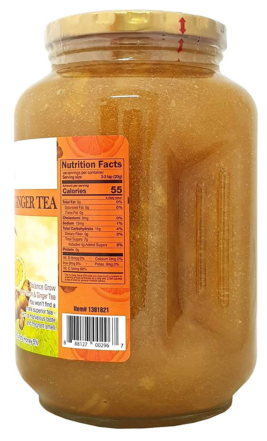 Balance Grow Honey Citron and Ginger Tea 70.55oz 4.4 lbs/2KG pack of 1
