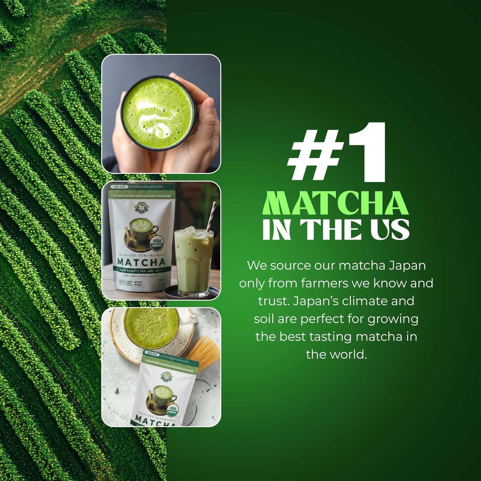 Ceremonial Grade Matcha Green Tea Powder 4oz – Japanese Origin, Stone Ground