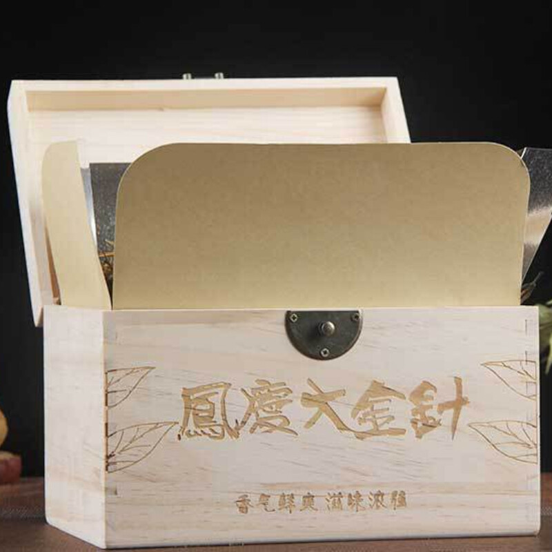 500g wooden box Yunnan ancient tree big gold needle golden bud Dian Hong tea