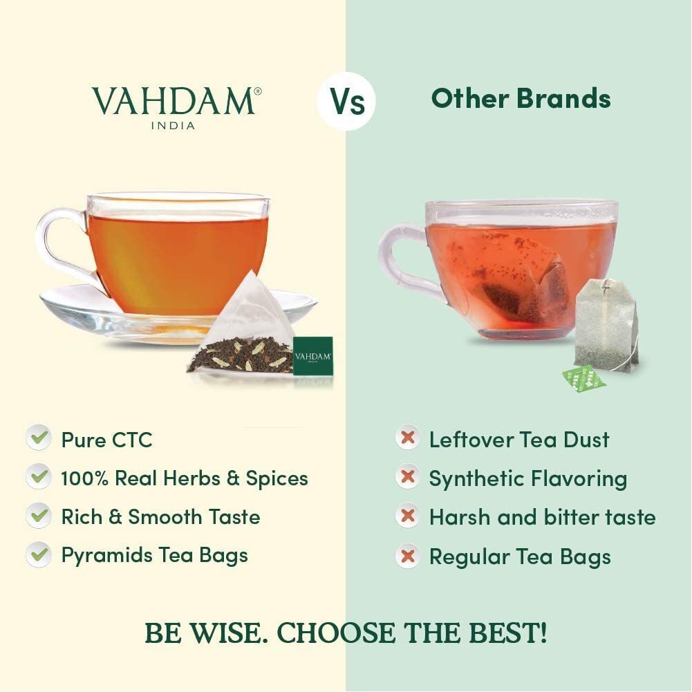 Vahdam Indias Original Masala Chai For Unisex 15 Tea Bags
