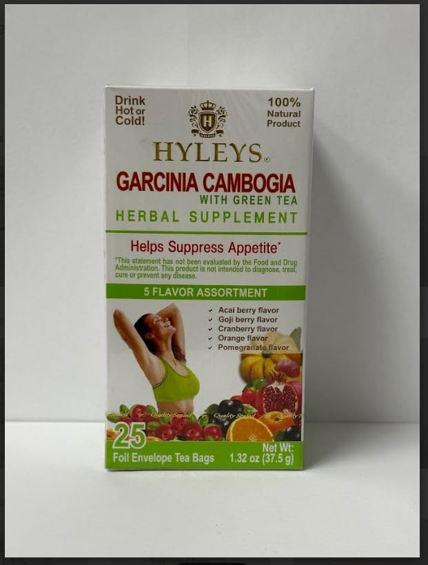 Tea Garcinia Cambogia Green Tea 5 Flavors Assortment – 25 Tea Bags
