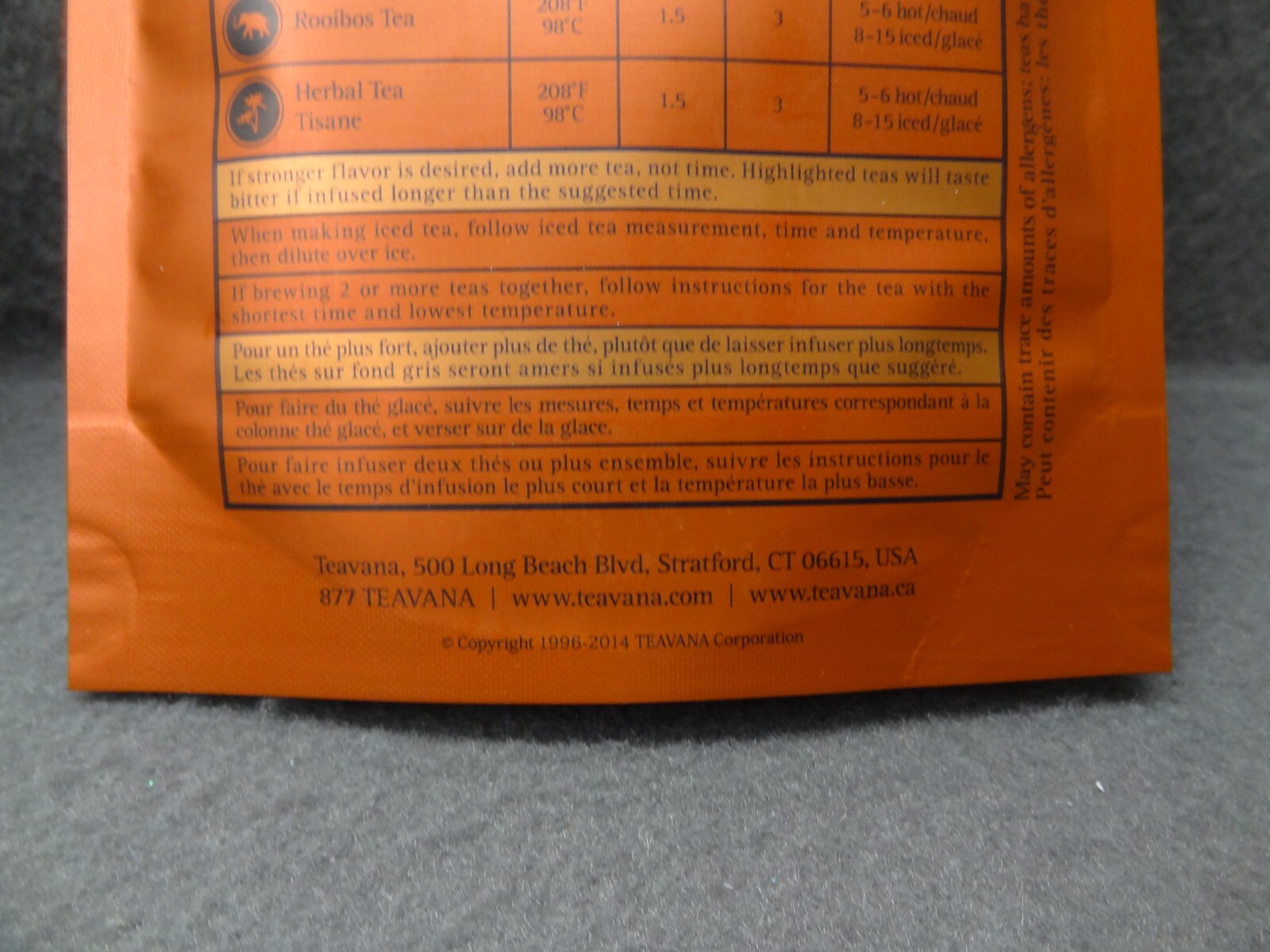 NEW Teavana Chocolate Chai Black Tea 2oz 56g w/ Tin Canister 2014 Gift Sample