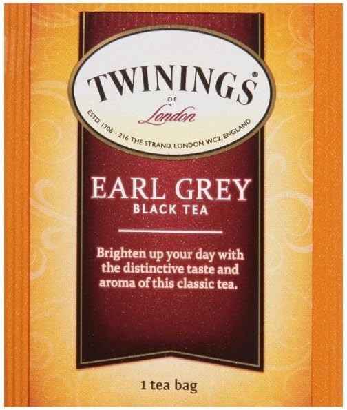 Twinings Earl Grey Black Tea Bags, 20 Count (Pack of 6) 8/25/26