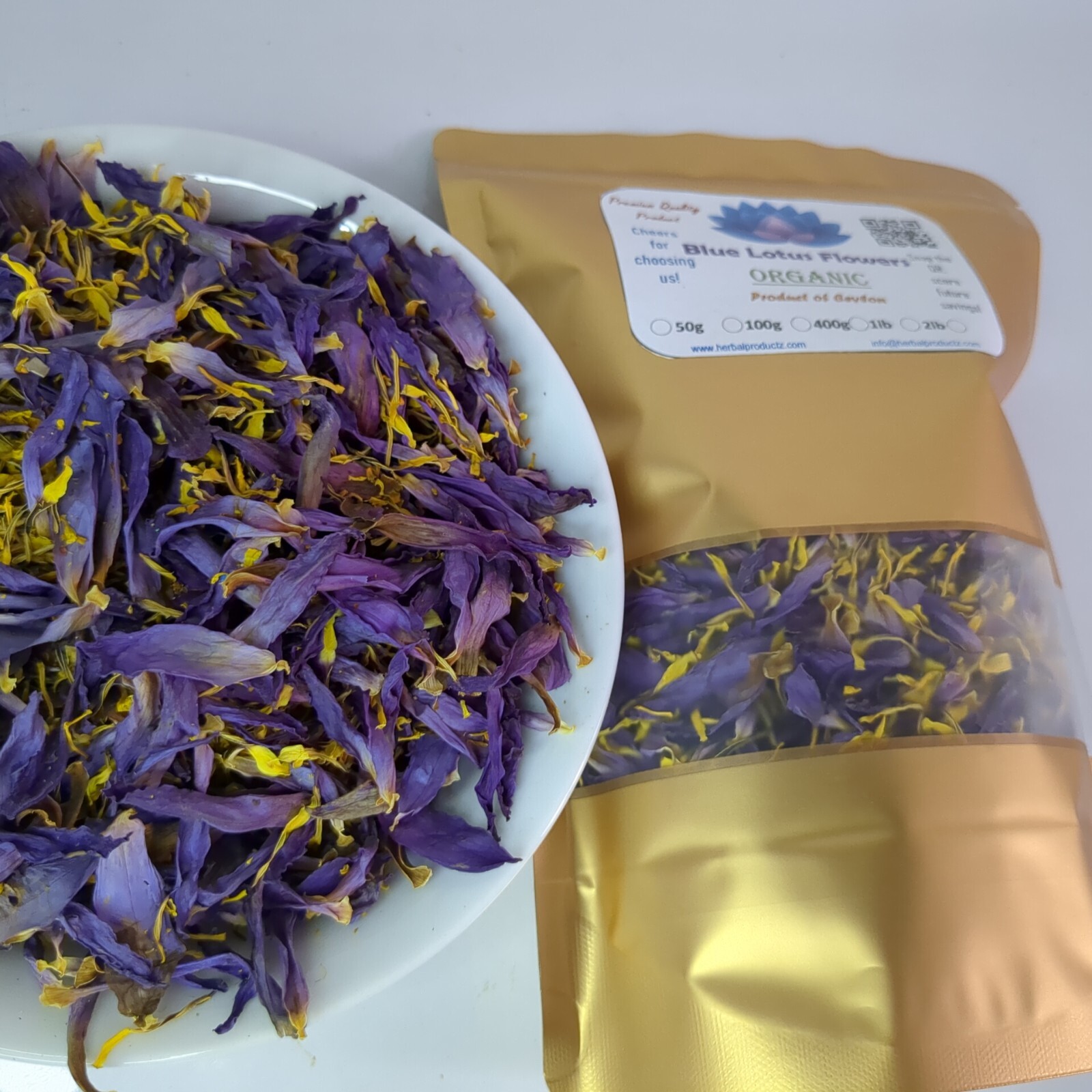 Blue lotus Flower Petals Dried Flower Organic Pure Natural Ceylon Herb Tea/Smoke