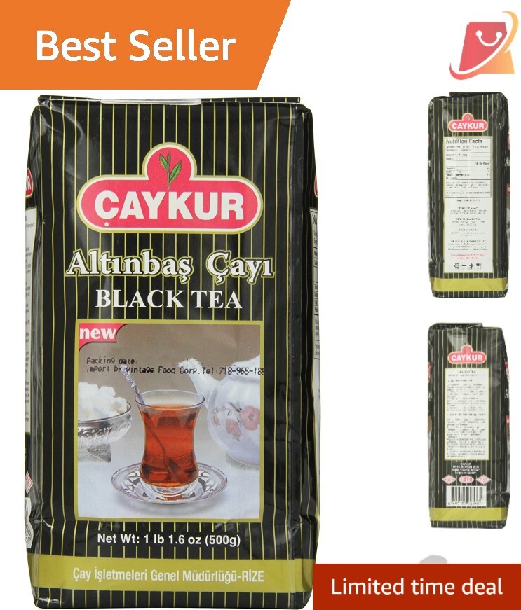 Black Tea Loose Leaf 17.6 oz Turkish Pesticide-Free Ideal for Brewing
