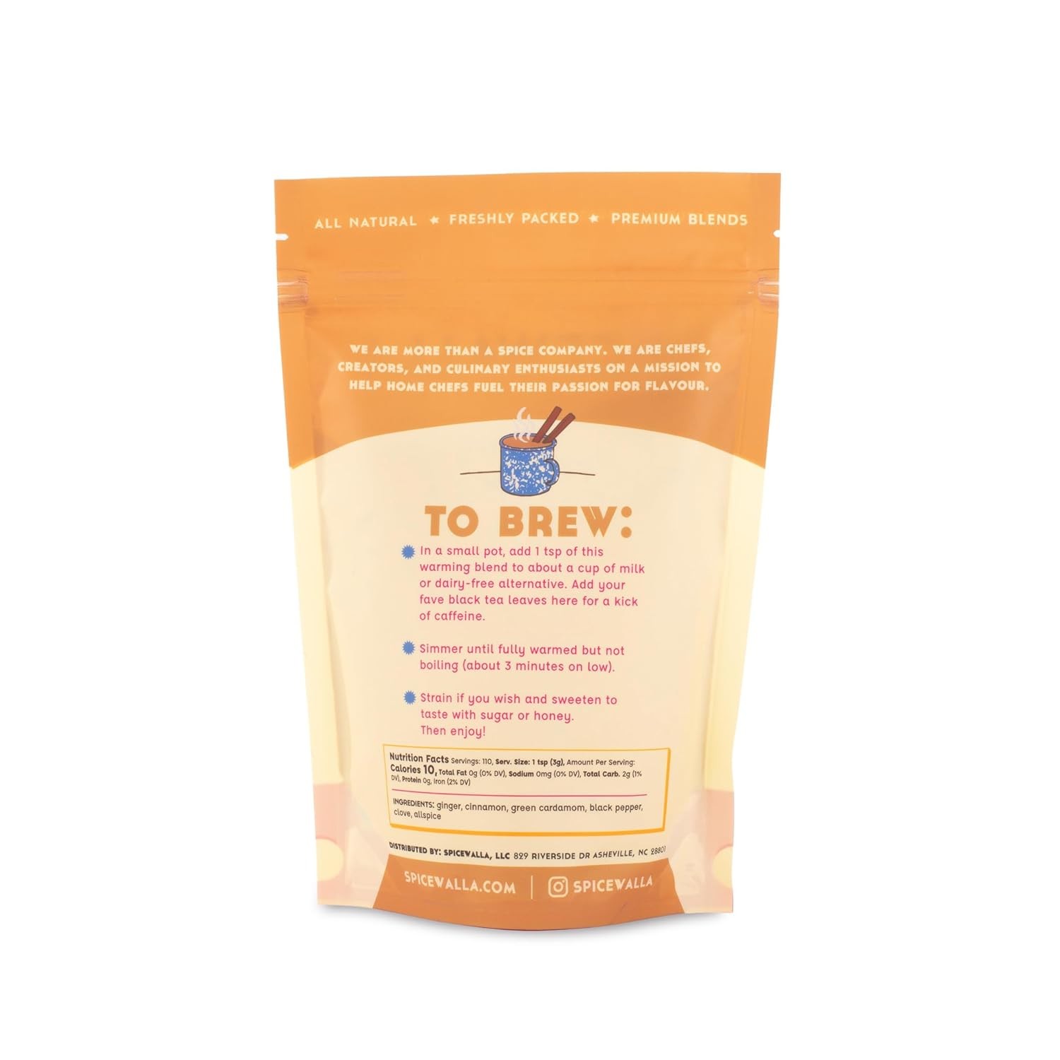 Spicewalla Masala Chai Spice | Tea, Latte, Coffee, | 11.6 Ounce (Pack of 1)