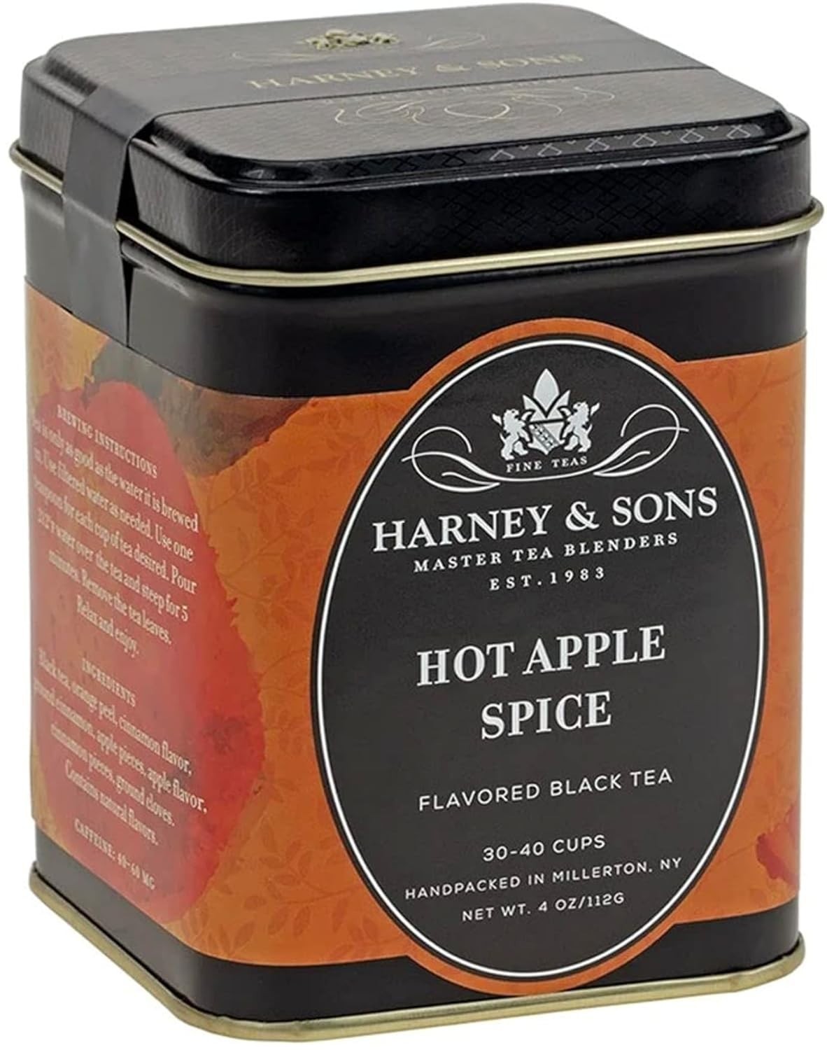Hot Apple Spice Tea 4 oz Black