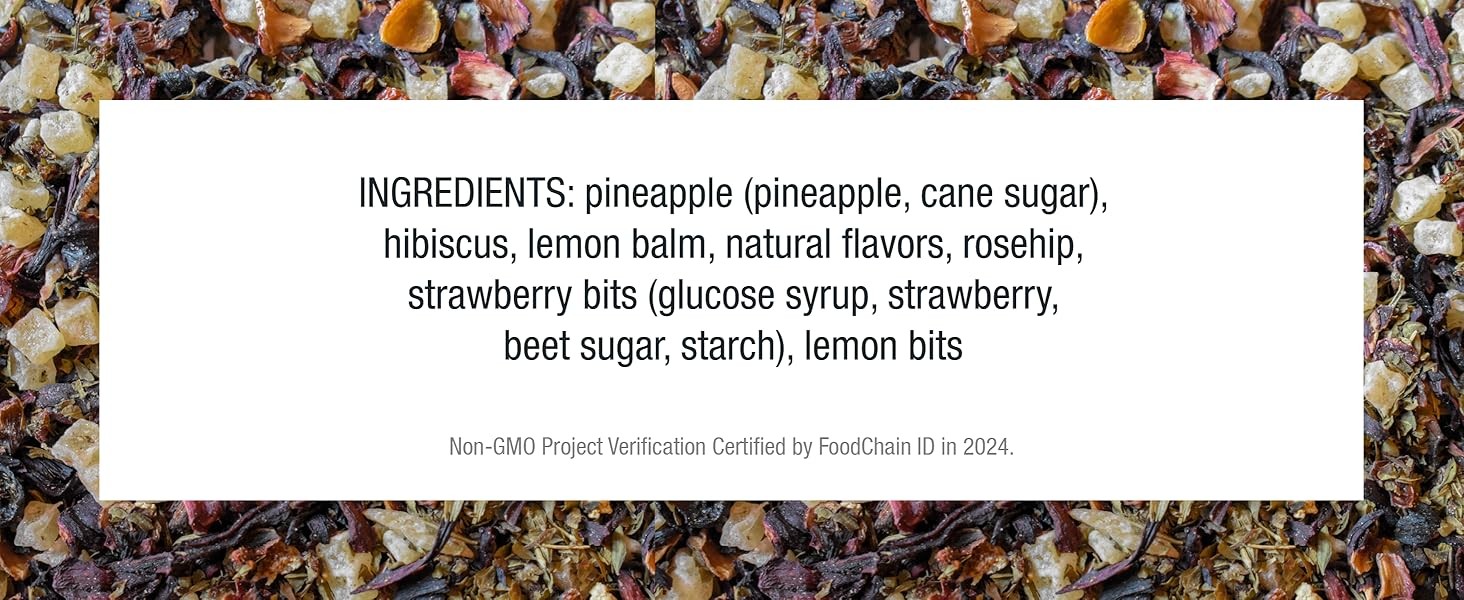 Strawberry Lemonade, Loose Leaf, Strawberry Lemon Herbal Tea, Premium