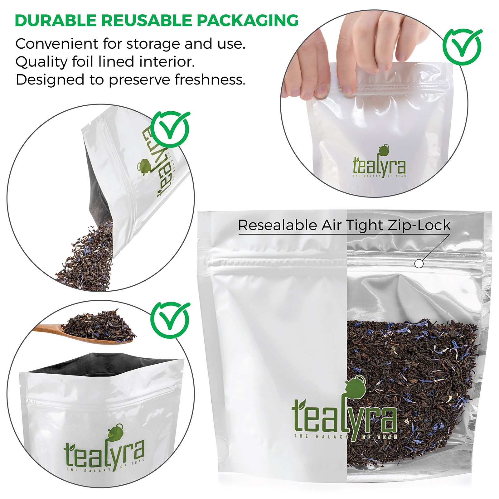 Tealyra – Cream Earl Grey Moonlight | Luxurious Black 3.5 Ounce (Pack of 1)