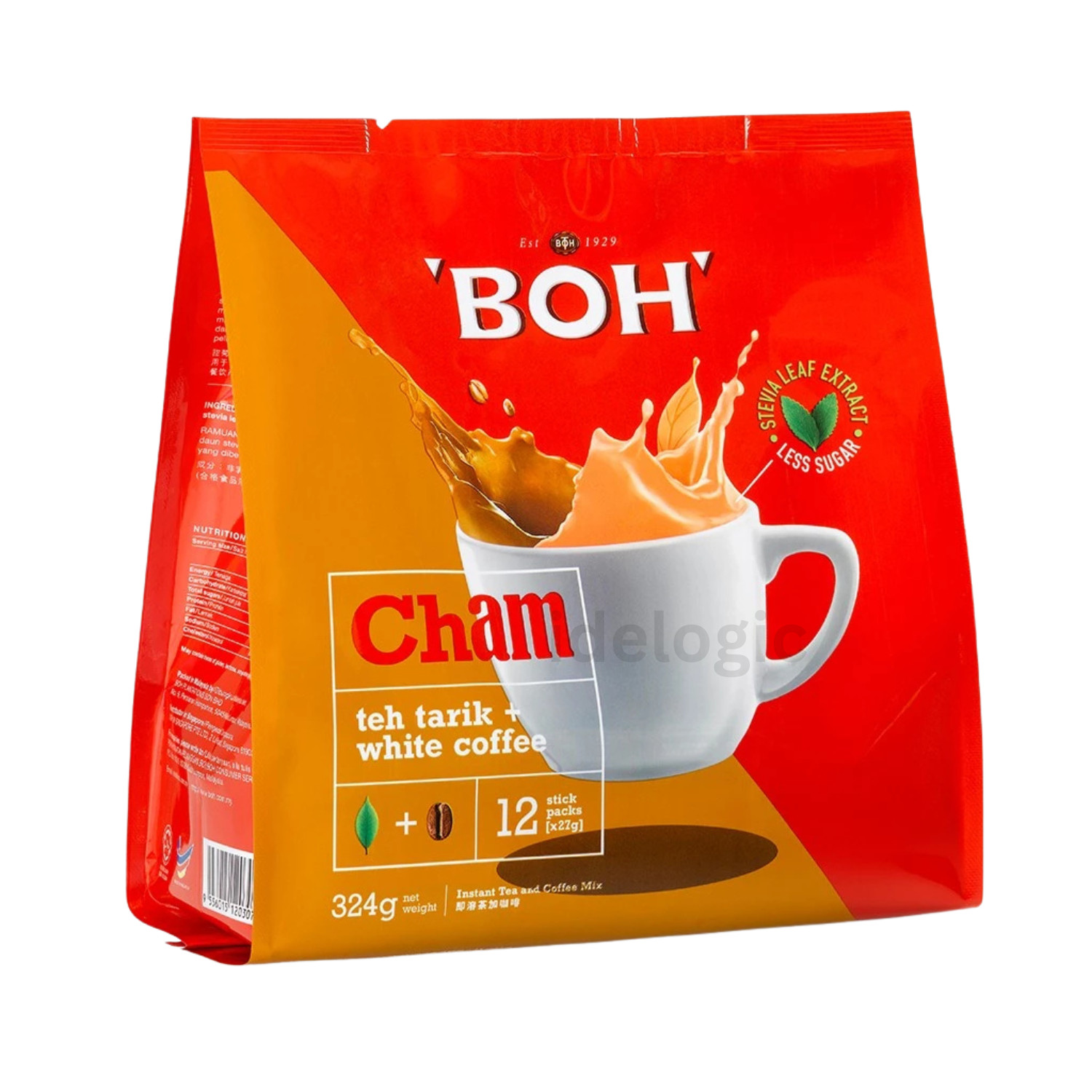 BOH Plantation BOH Cham Tea & White Coffee Mix – 12s x 27g Teh Tarik & Coffee