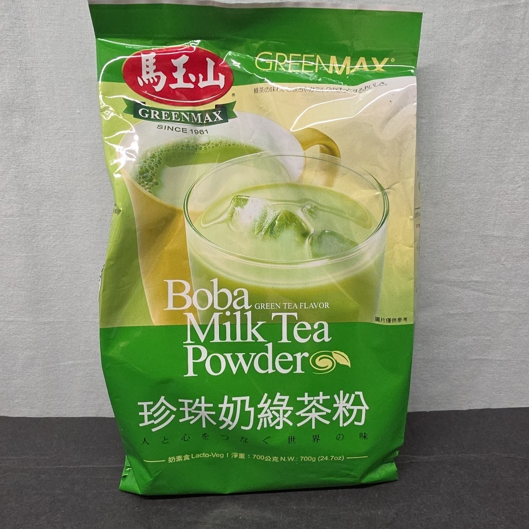 Greenmax, Greenmax Boba Milk Tea Powder Green Lg/Bag, 24.7 Ounce