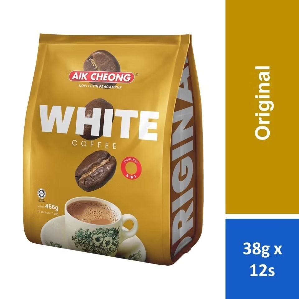 AIK CHEONG White Coffee Original 3 in 1 with Coconut Sugar – Malaysian Halal