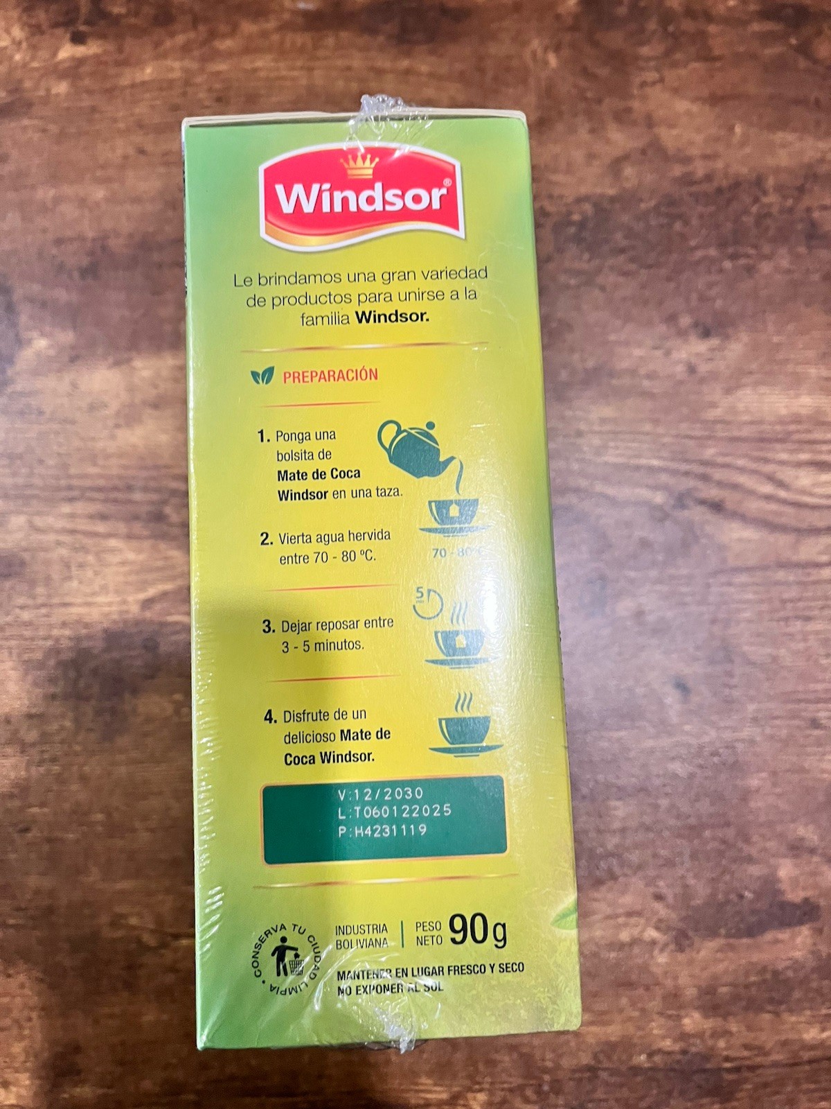 Windsor Mate de Coca Tea & Infusion Bagged Tea Bags Coca Flavor 100 Count 90g