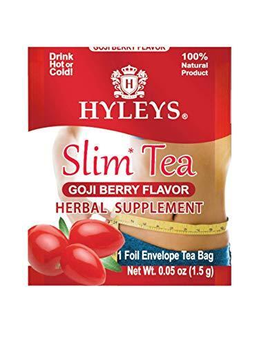 Hyleys Slim Tea Goji Berry – 25 Tea Bags (100% Natural, Sugar Free, Gluten Free