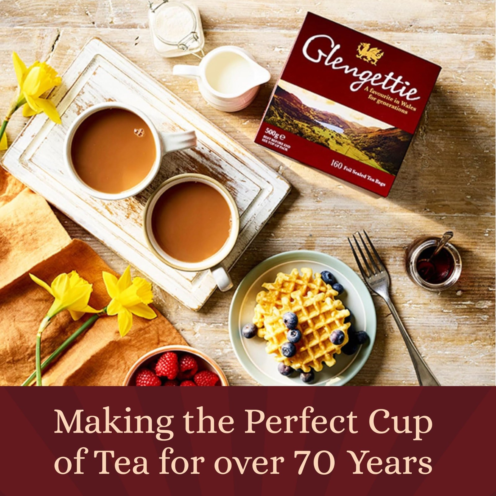 Glengettie Foil Tea Bags 80 Count Box 250g