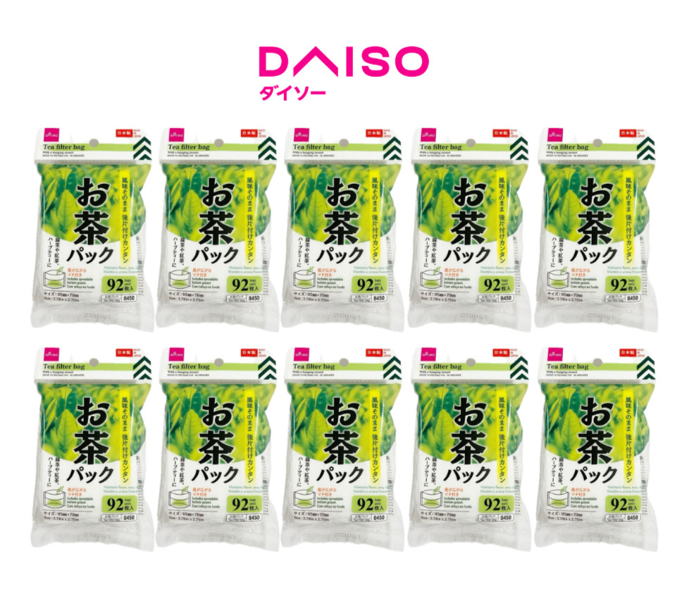 92bags× 10set Daiso Japanese Tea Filter Pack Made in Japan