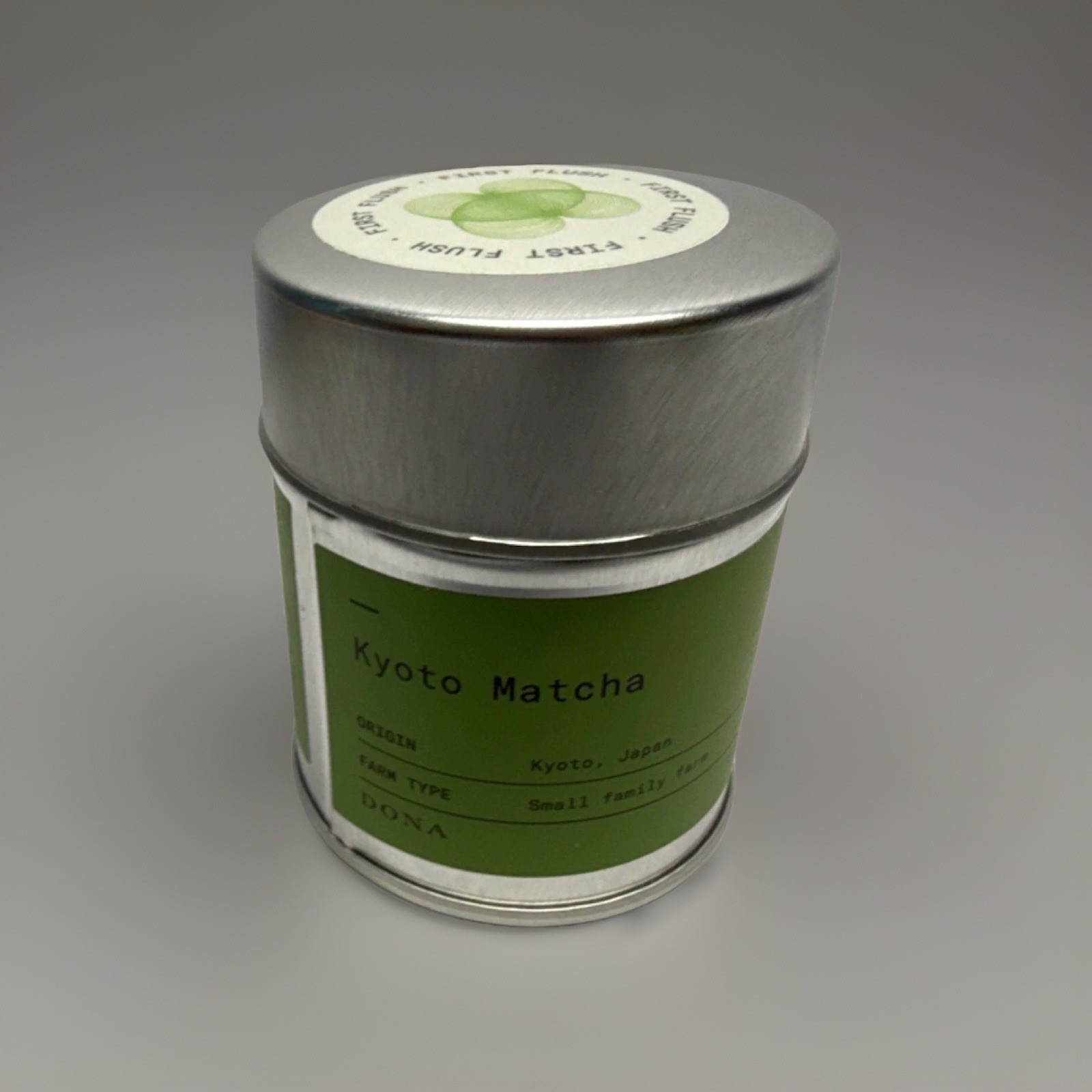 DONA Kyoto Matcha Shade Grown Japanese Green Tea Powder Tin 30g