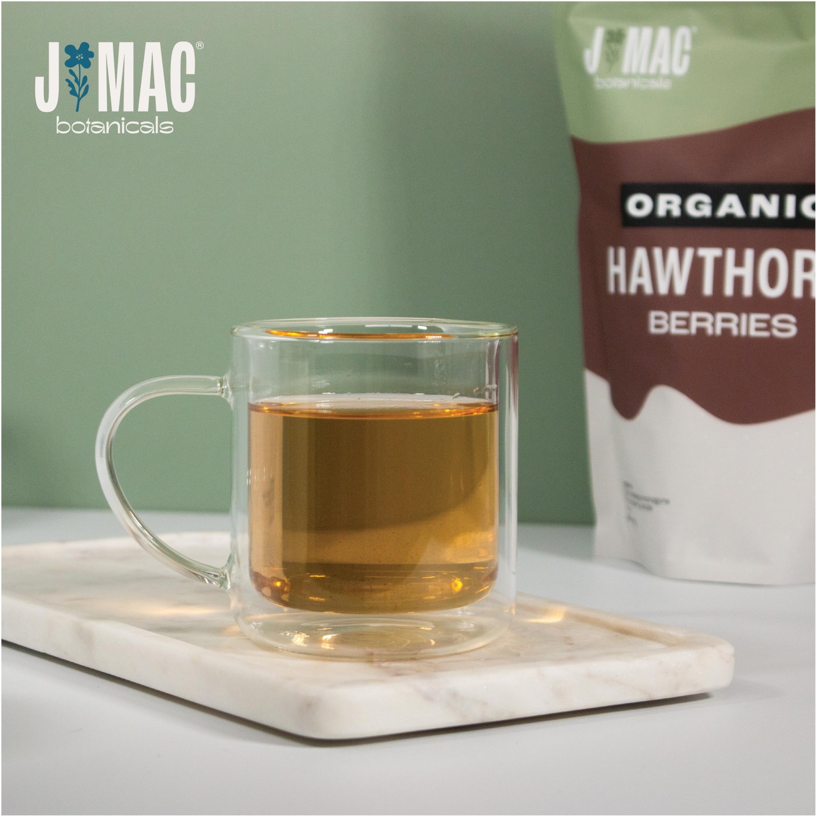 J Mac Botanicals, Organic Dried Hawthorn Berries Whole 4 oz Hawthorn berry fr…