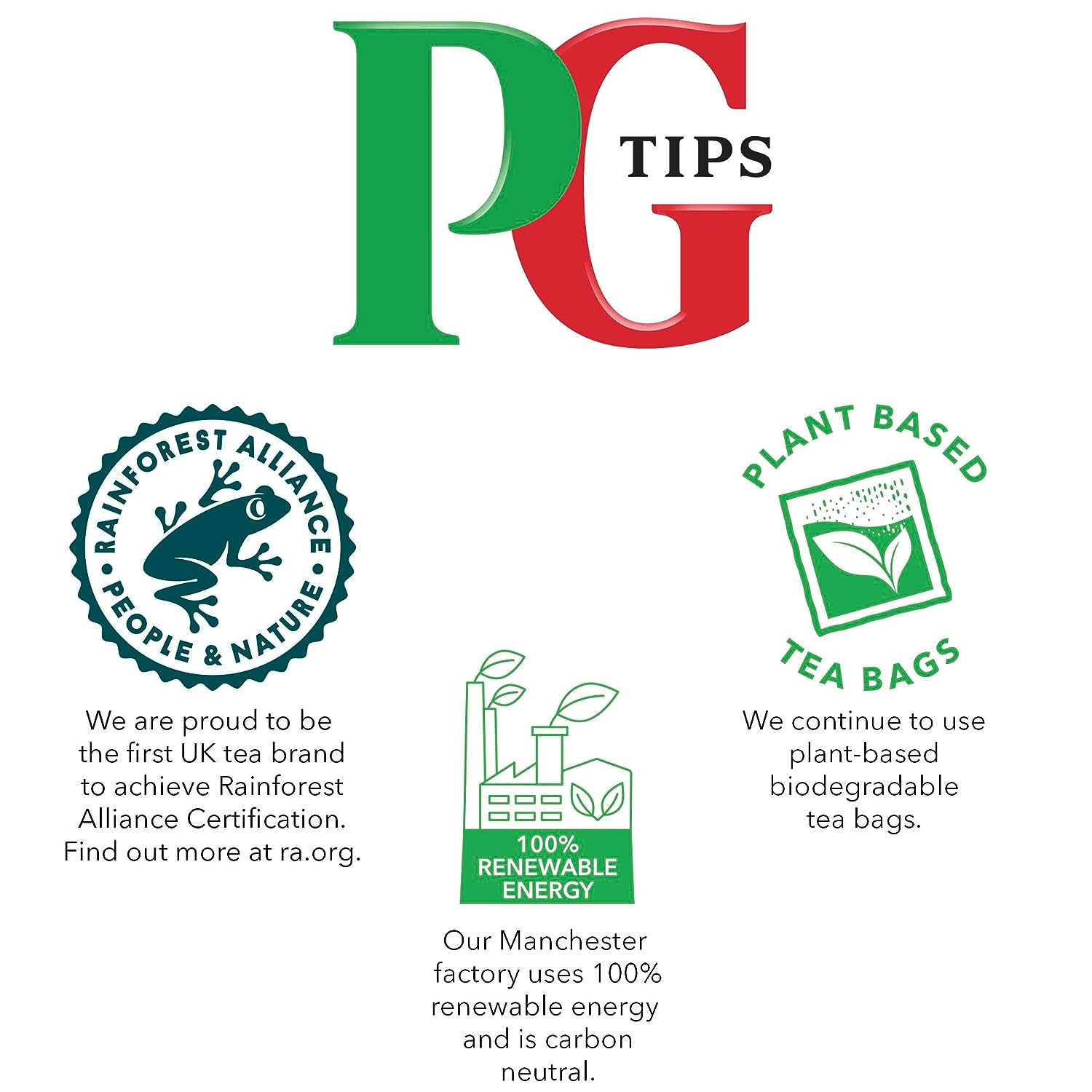 PG Tips One Cup Pyramid Tea Bags Total 1100 Tea Bags