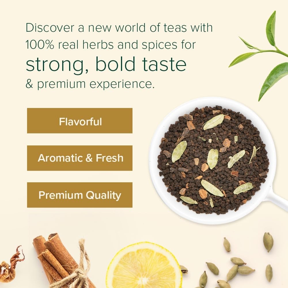 VAHDAM Top 10 Favourites Tea Sampler Set | Loose Leaf Tea (50+ Cups) | Tea