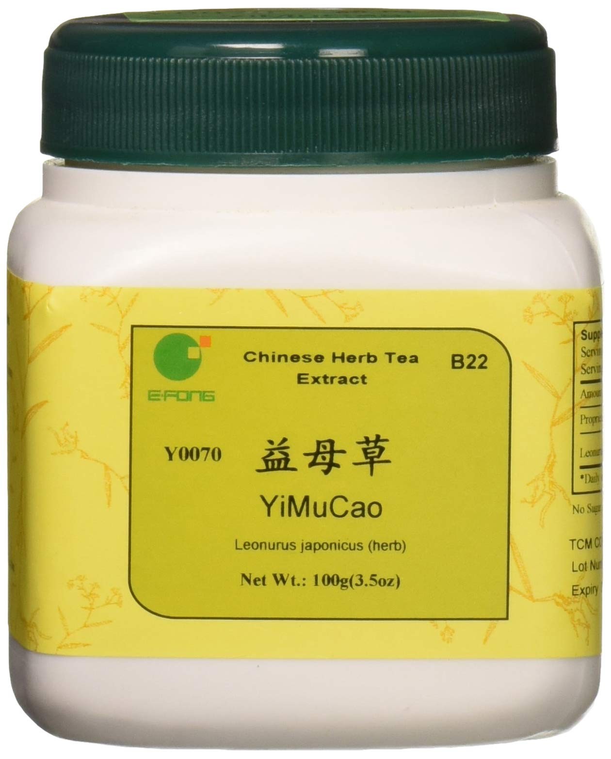 E-Fong Yi Mu Cao – Chinese Motherwort Aboveground 3.5 Ounce (Pack of 1)