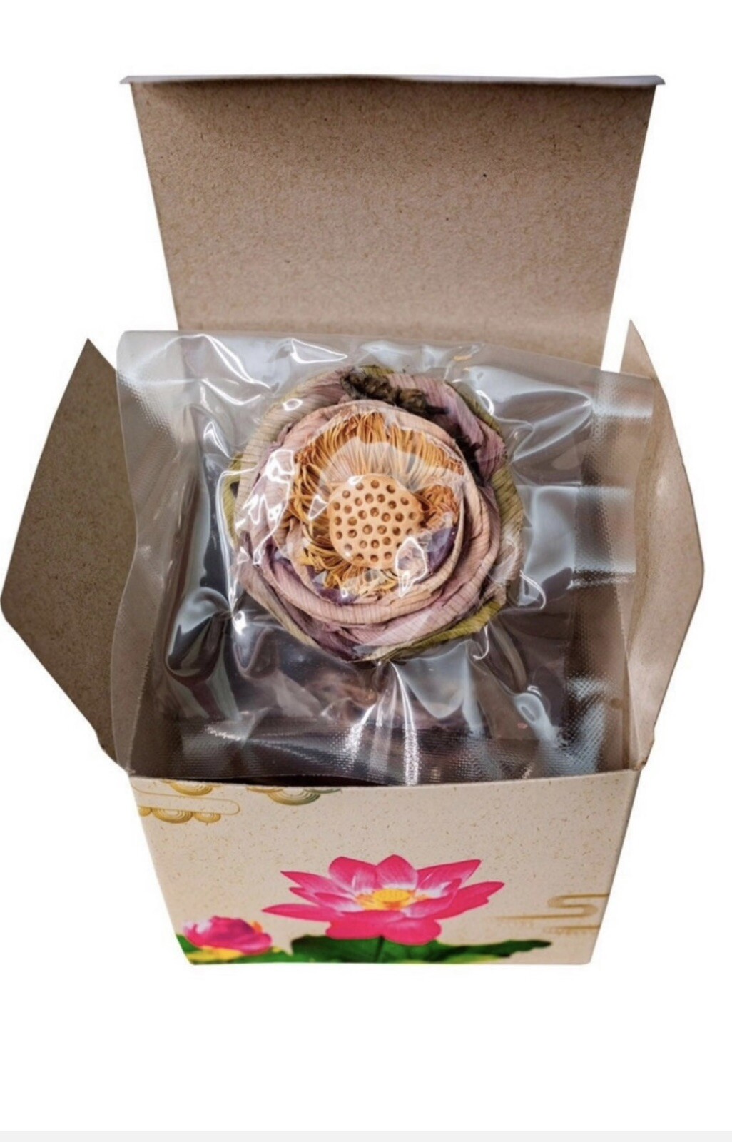 Lotus Flower Dried tea, Whole Flower 5ea/box, Lotus Tea