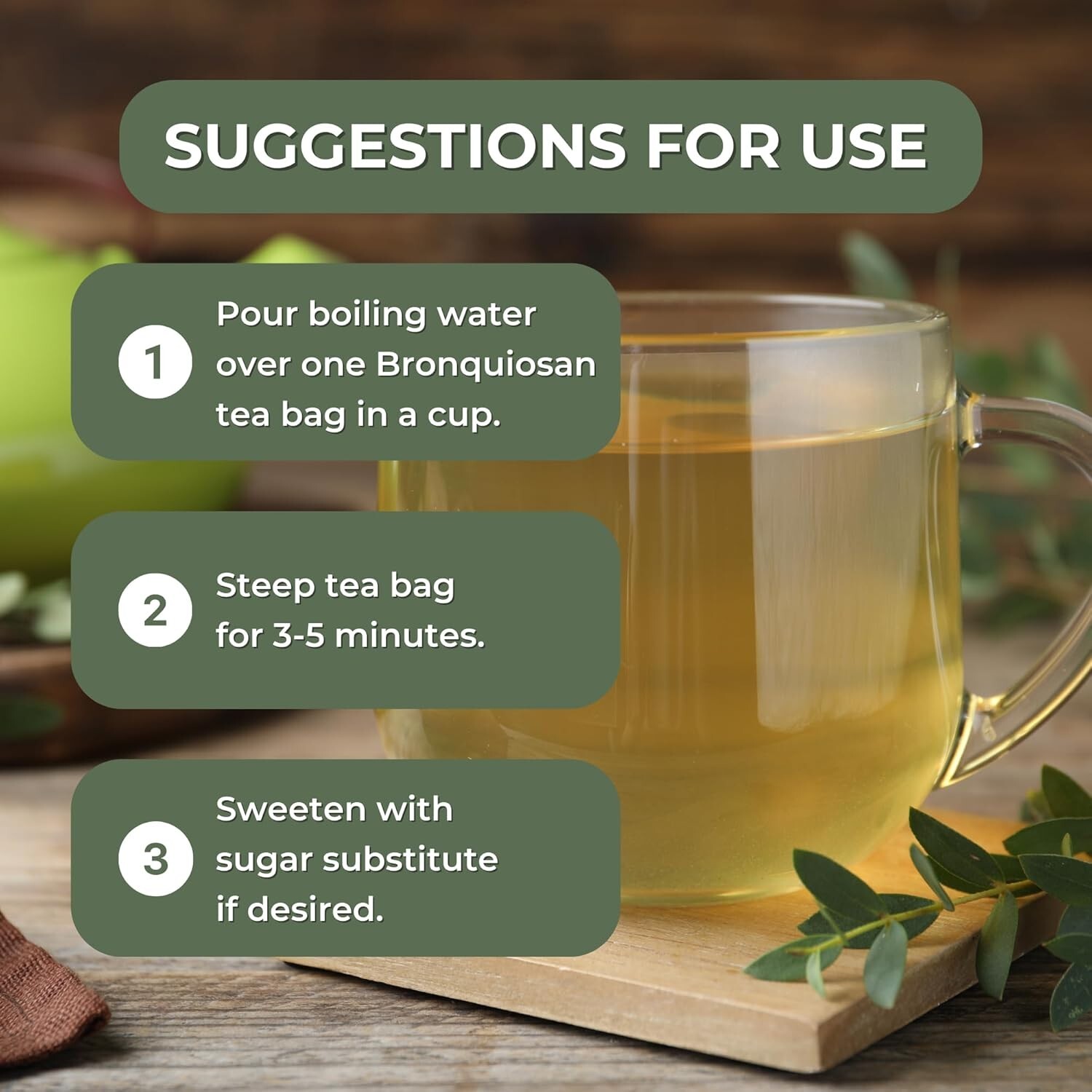 Bronchial Wellness 100 Teabags Bronquiosan – Respiratory Lung Health Blend Peru