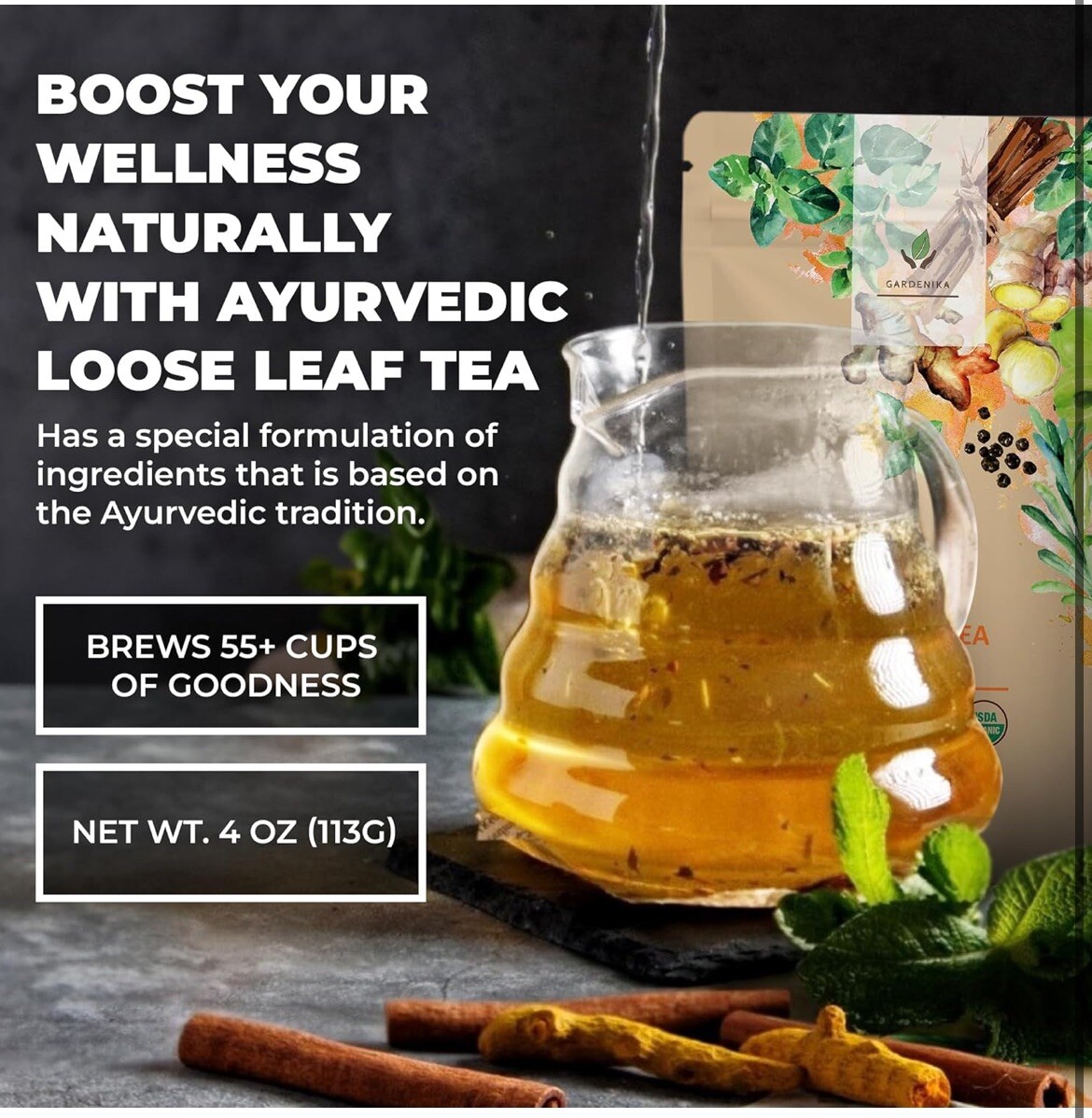 Anti Inflammatea Loose Leaf Tea With Ginger, Tumeric, Peppermint, Black Pepper