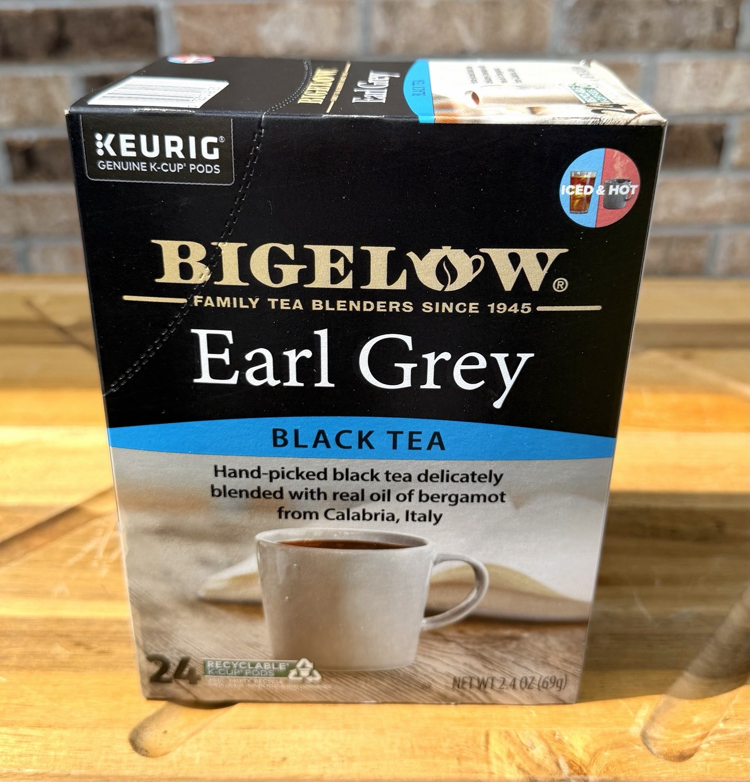 Bigelow Earl Grey Black Tea 24 to 96 Keurig K cups Apr-2028 Di$count$ on Qty