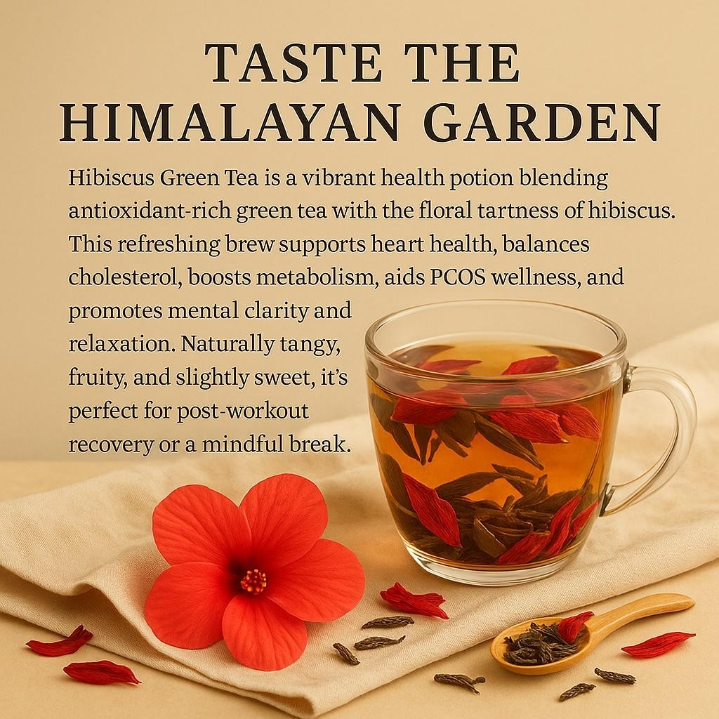 Hibiscus Green Loose Leaf Himalayan Premium Tea for Immune-support Antioxidant