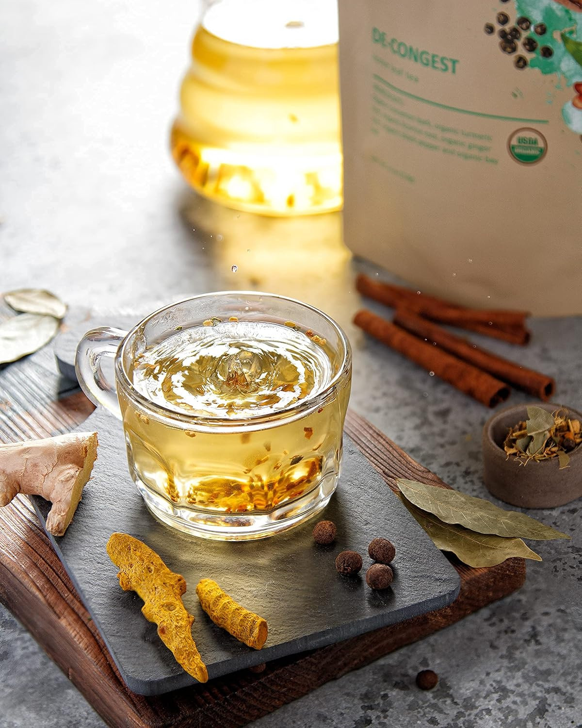 Gardenika Organic Decongest Loose Leaf Tea, Herbal, Caffeine-Free, KSA Kosher, A