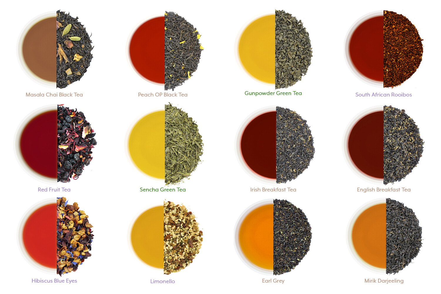 Ultimate Loose Leaf Tea Sampler Featuring 12 Black/ Green/ Herbal Teas