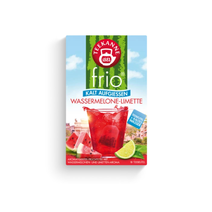Teekanne FRIO tea: ICED TEA Watermelon Lime – 18 tea bags/ 1 box -FREE SHIP
