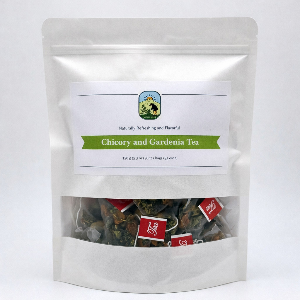 Chicory and Gardenia Herbal Tea Liver, Kidney and Detox Cleaning Support 30 Bags