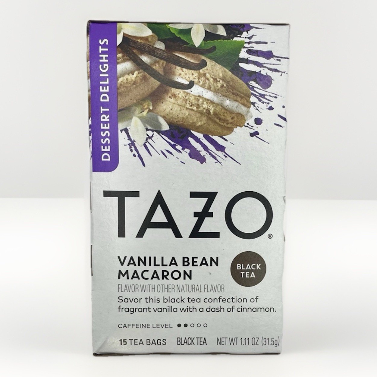 6x Tazo VANILLA BEAN MACARON- 15 Tea Bag Each(Pack of 6)