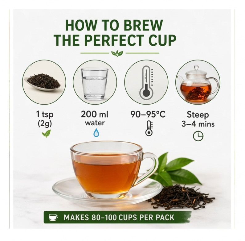 Premium Assam First Flush Tea 2026 SFTGFOP 1 Whole Leaf Fresh Indian Black Tea