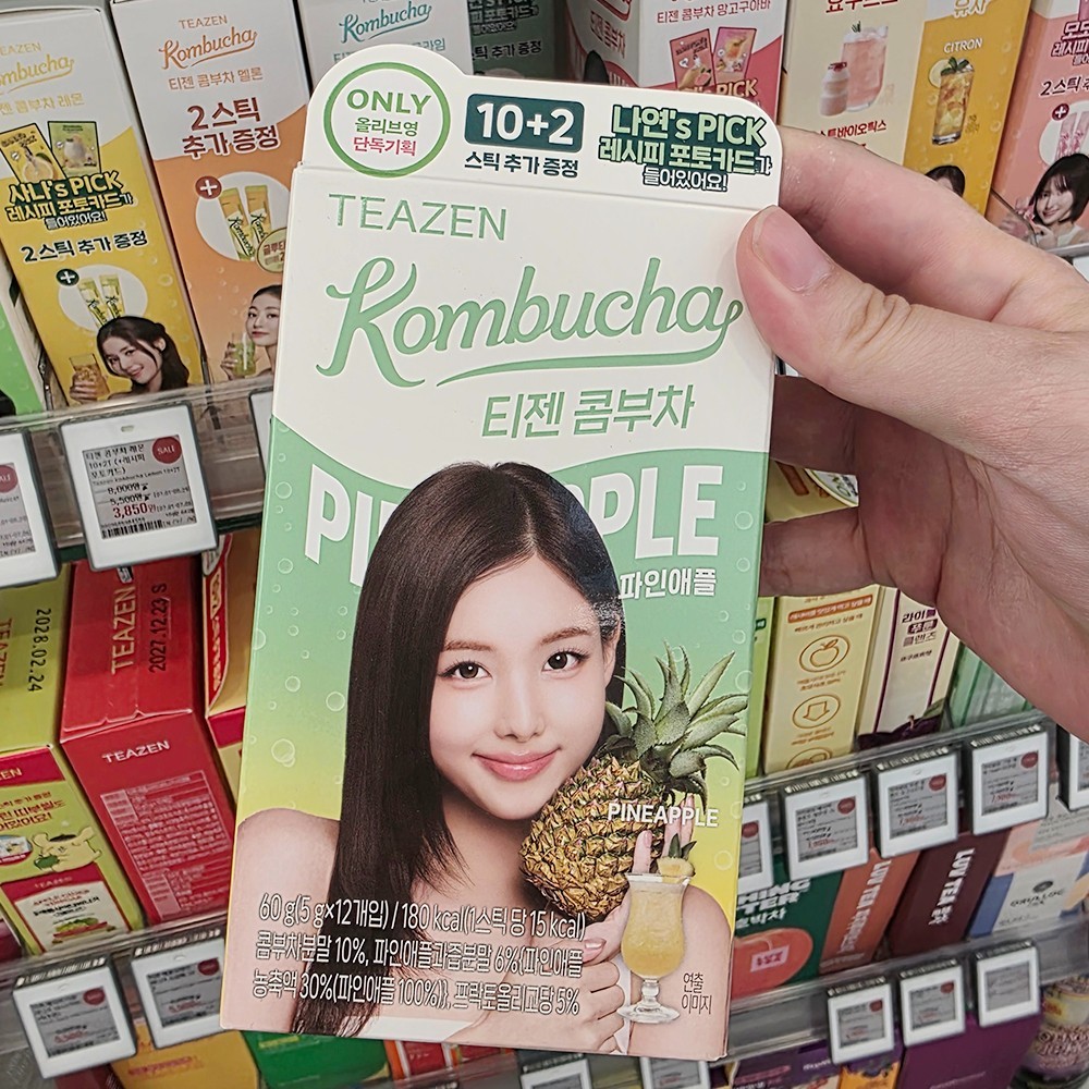 TWICE TEAZEN Kombucha 10+2 Sticks Recipe Photo Card Edition 9 Flavors