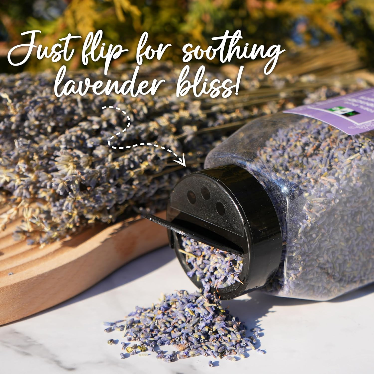 NPG Freeze Dried Lavender Flowers 4 Oz, Culinary Grade Lavender Buds for Tea, Ba
