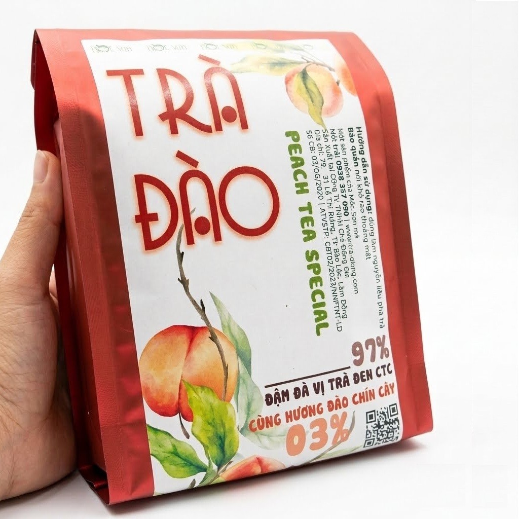 Peach Tea Special 7.05 Oz ( 200g ) 97% Black Tea + 3% Authentic Peach Essence