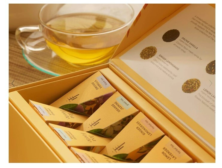 TEA FORTE, “Paradis” Tea Tasting Assortment Presentation Box of 20 Tea Infusers