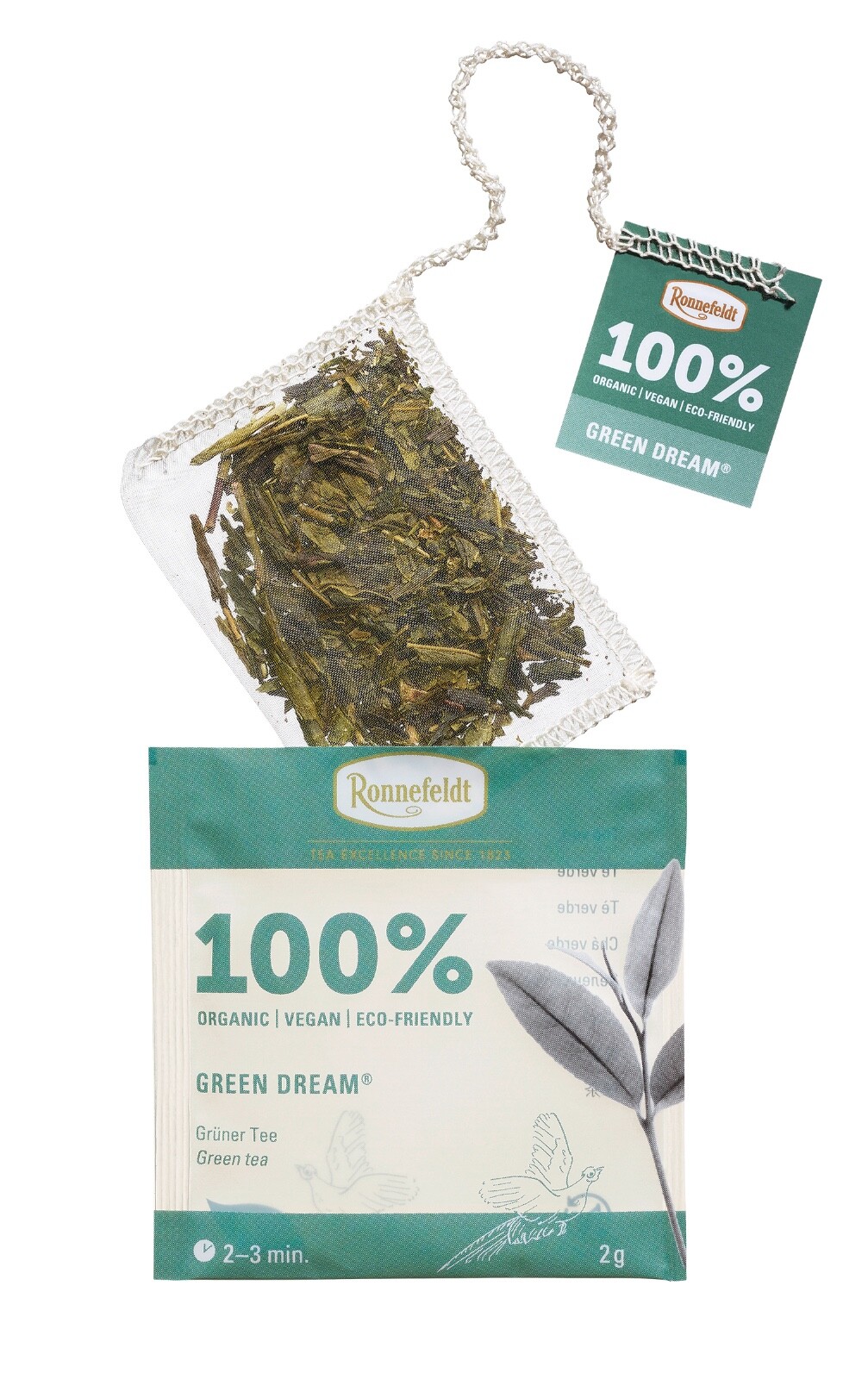 Ronnefeldt 100% Green Dream. 15 Organic Green tea bags