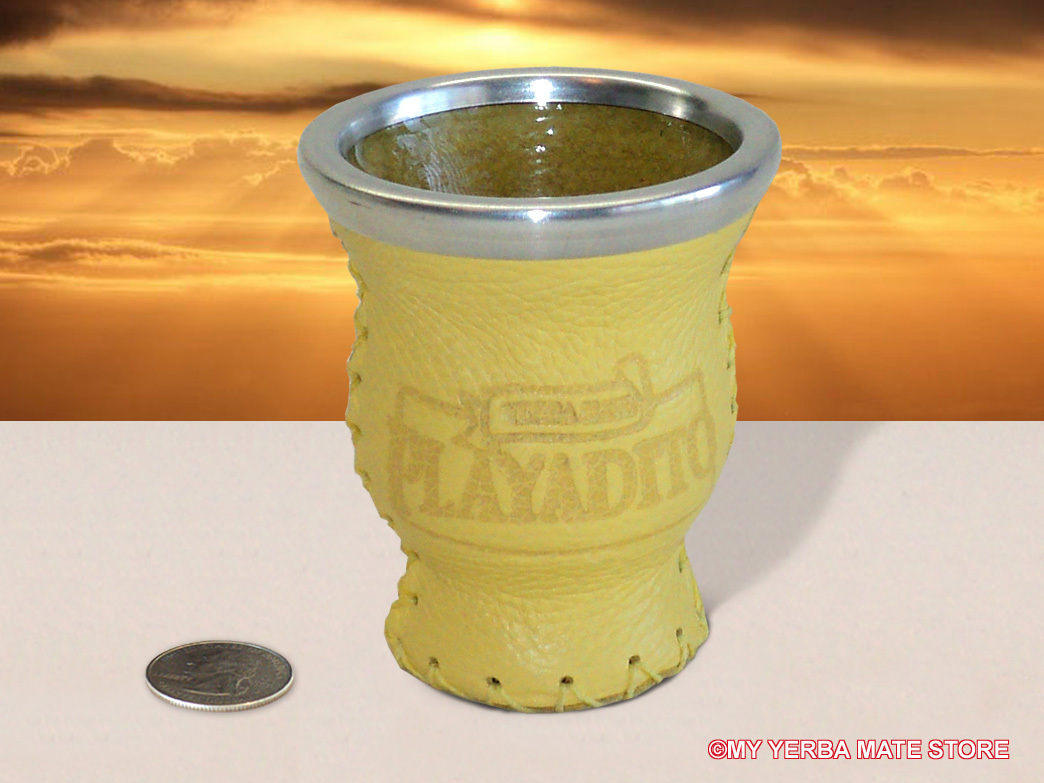 Playadito – Leather Covered Glass Vessel – Free Shipping