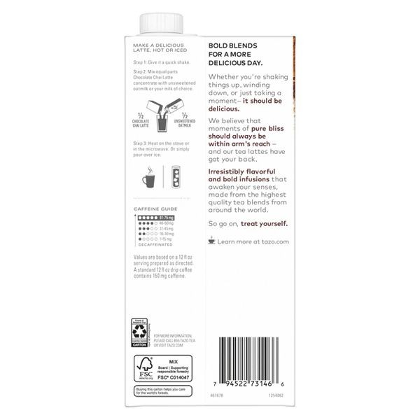 Tazo Chocolate Chai Latte – 32oz