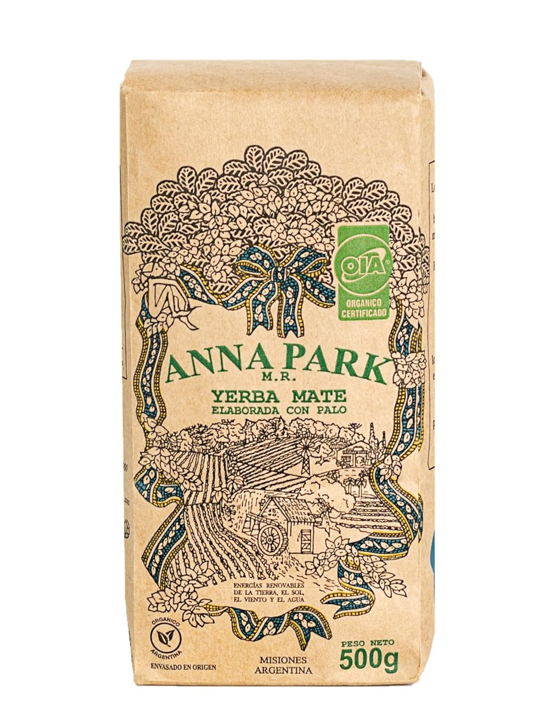Anna Park Yerba Mate from Argentina – Organic – 1.1 LB (500Gr)