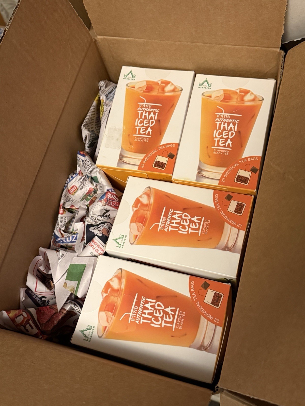 (10) boxes WANGDERM Thai Iced Tea Bags flavored Black Tea
