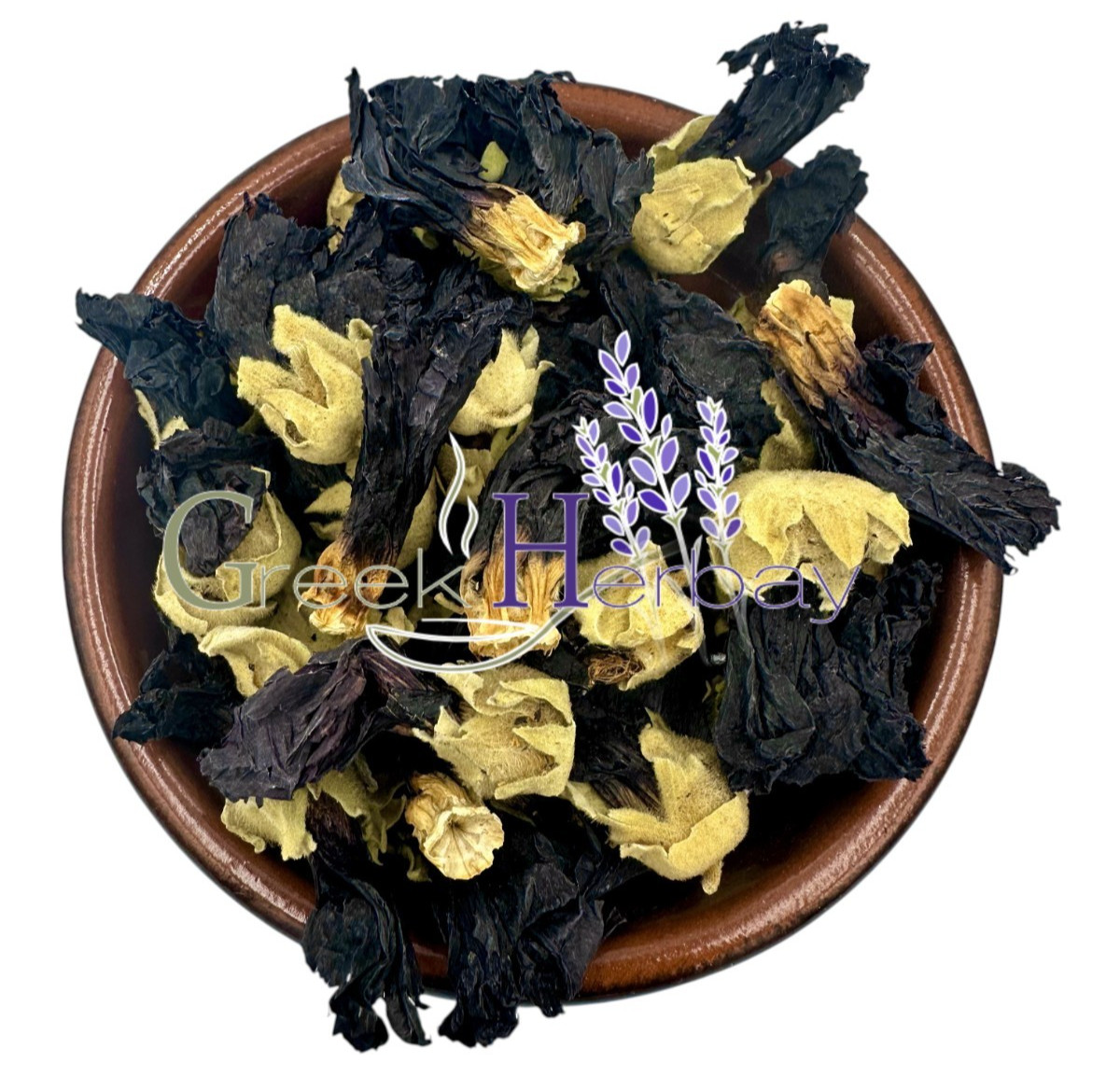 Black – Purple Hollyhock Mallow Dried Flowers 25g – 2kg Althaea Rosea